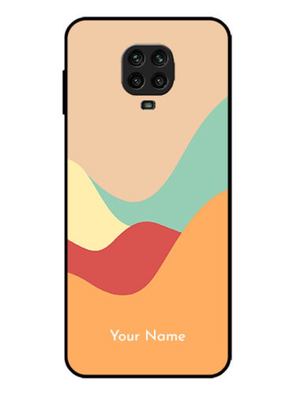 Custom Redmi Note 9 Pro Max Custom Metal Phone Case - Ocean Waves Multi - Colour Design