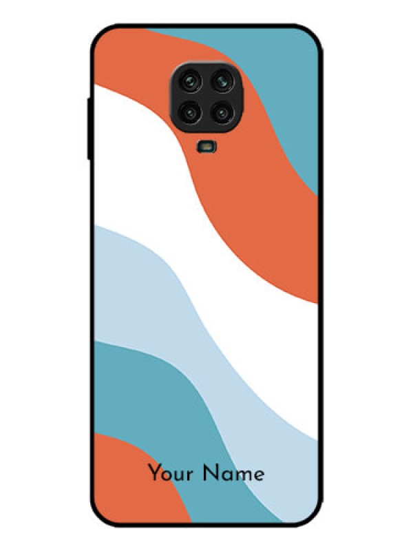 Custom Redmi Note 9 Pro Max Custom Metal Phone Case - Coloured Waves Design