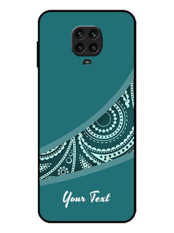Custom Redmi Note 9 Pro Max Custom Metal Phone Case - Semi Visible Floral Design