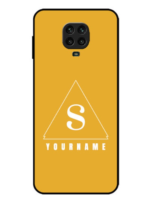 Custom Redmi Note 9 Pro Max Custom Metal Phone Case - Simple Triangle Design