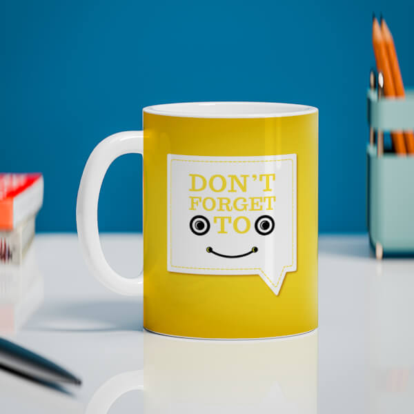 Custom Don?t Forget To Smile Quote Design On Mug