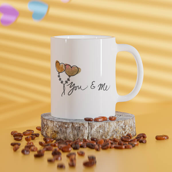Custom You & Me Design On Mug