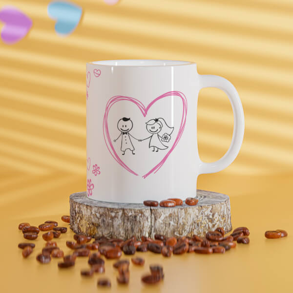 Custom Couple In Wedding Celebrations Design On Mug