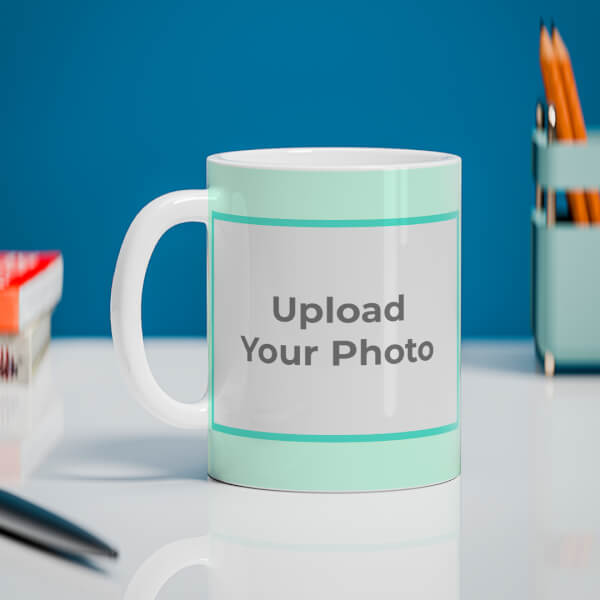 Custom Artistic Building Painting Background Design On Mug