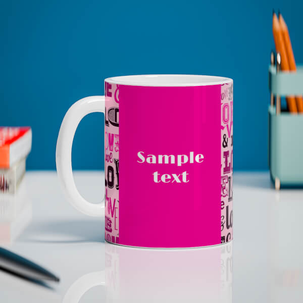 Custom Different Love Proposal With Baby Pink Background Design On Mug