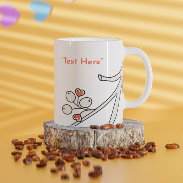 Custom Lover Symbols Tree Branch Design On Mug