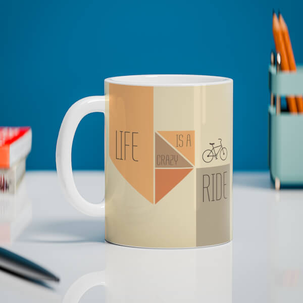 Custom Life Is A Crazy Ride Quote Design On Mug