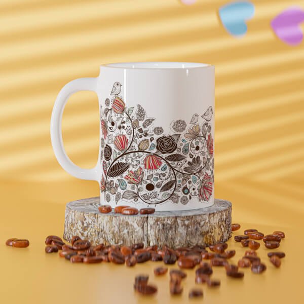 Custom Artisic Design On Mug
