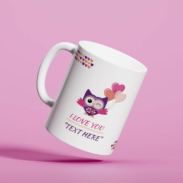 Custom Love Proposal Bird Design On Mug