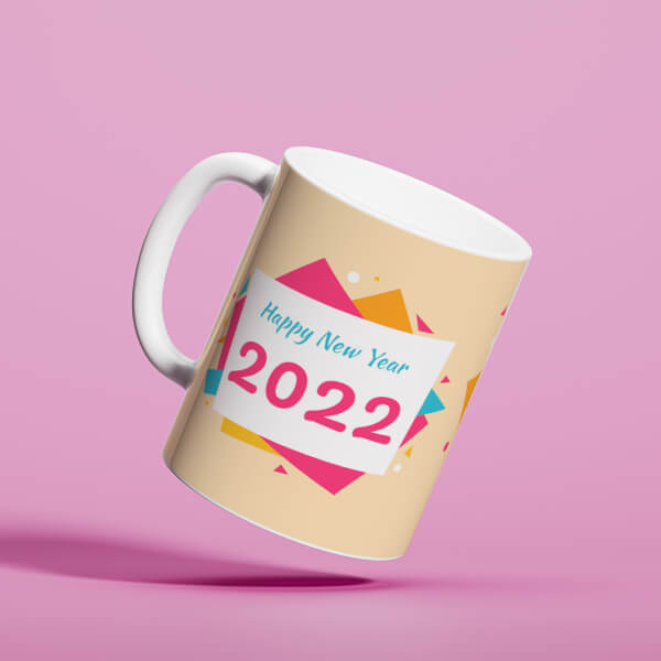 Custom Happy New Year Design On Mug