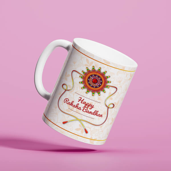 Custom Happy Rakshabandan Design On Mug