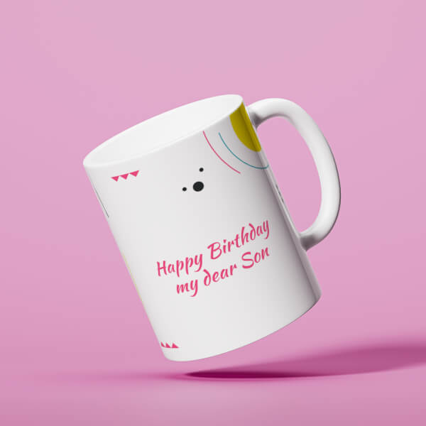 Custom Happy Birthday My Dear Sister Design On Mug