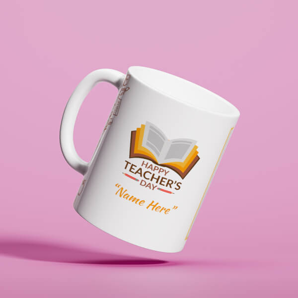 Custom Happy Teachers Day Design On Mug