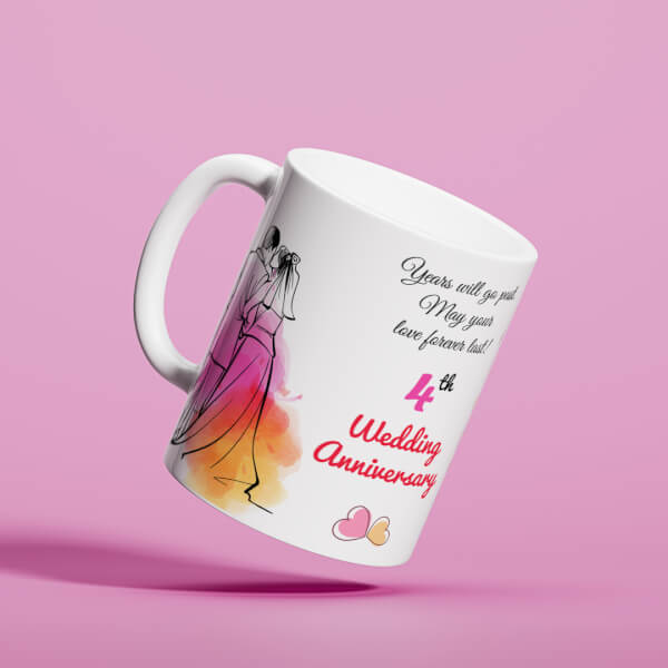 Custom Wedding Anniversary Design On Mug