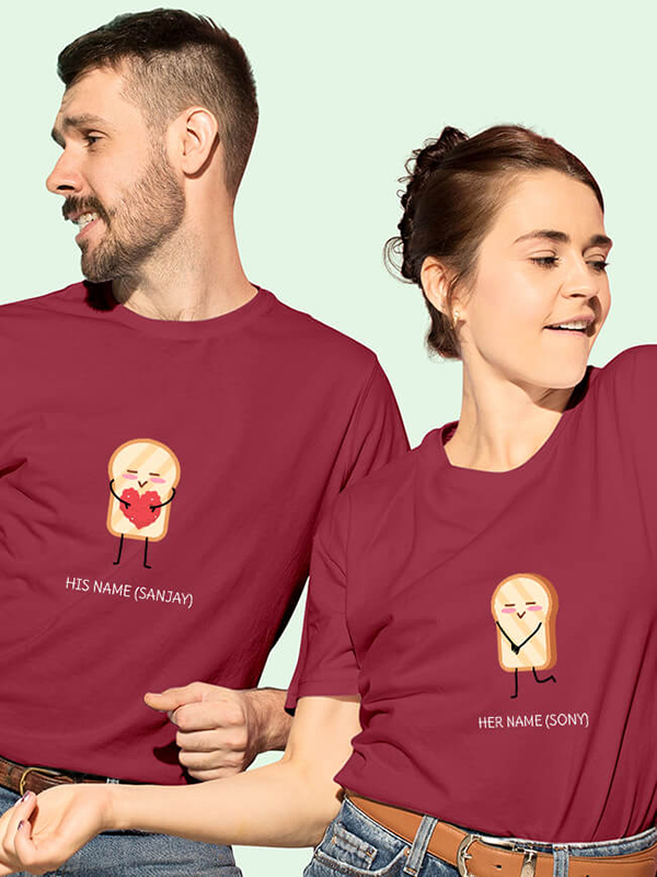 Custom Valentines Day Proposing Love Couples T Shirt