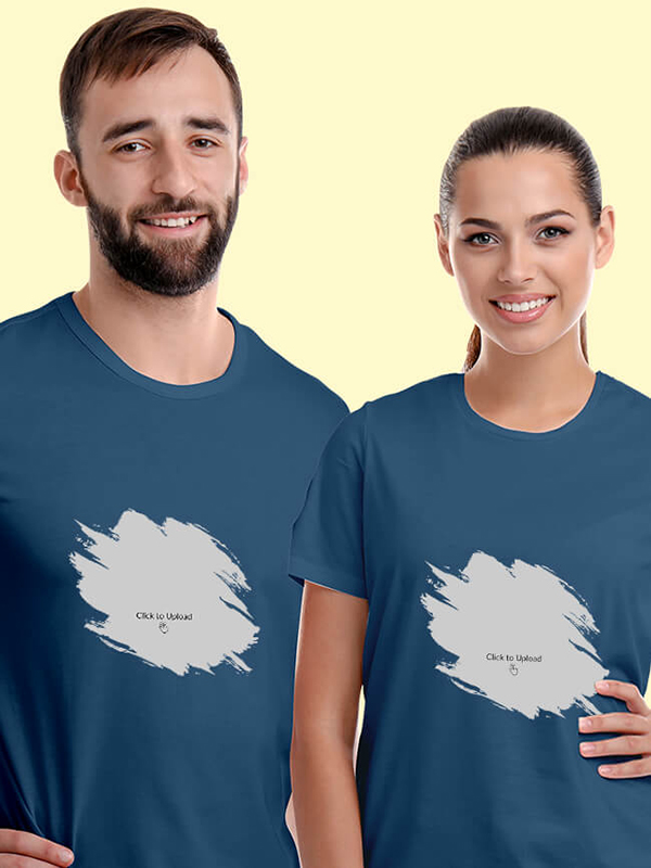 Custom Your Photo On Customized Couple Tees