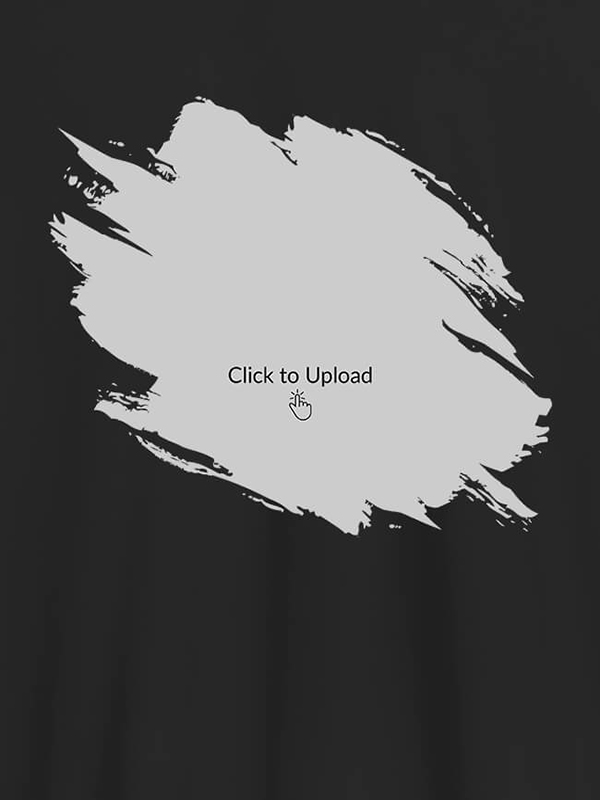 Custom Your Photo in Grunge Shape On T-shirts For Men with Name, Text and Photo