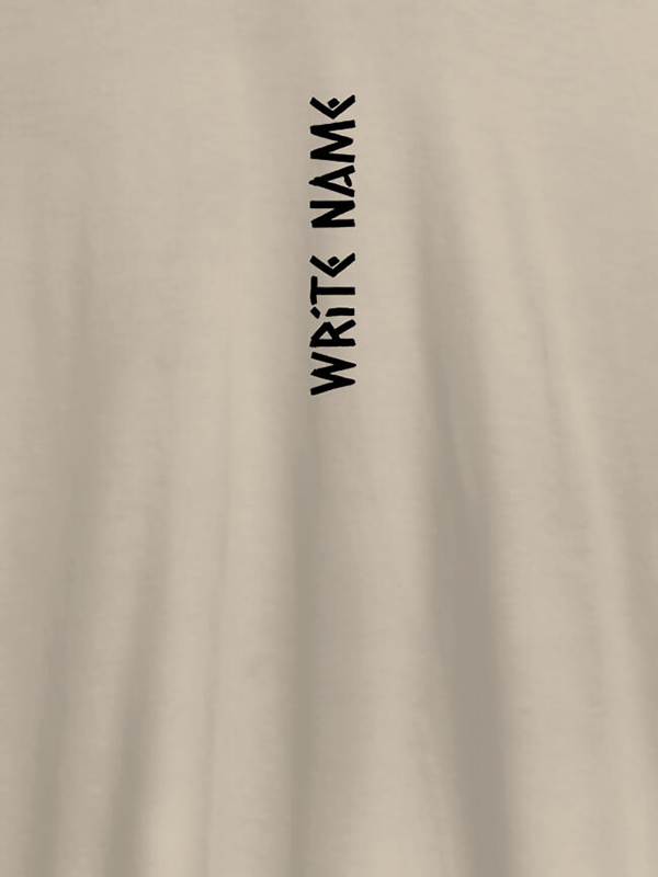 Custom Vertical Name On Customized Men Tees