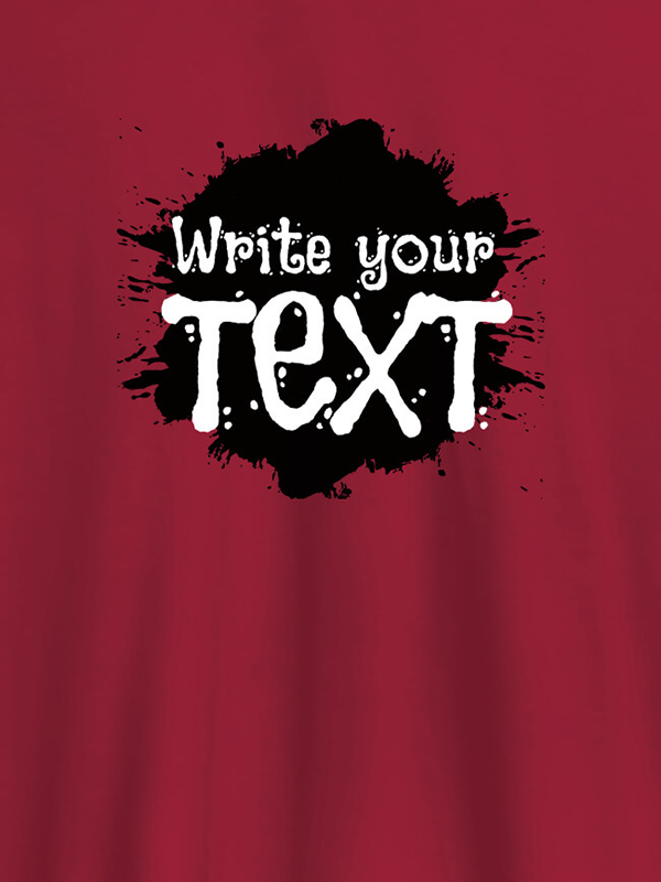 Custom Splash Design with your Name On Personalized Tees