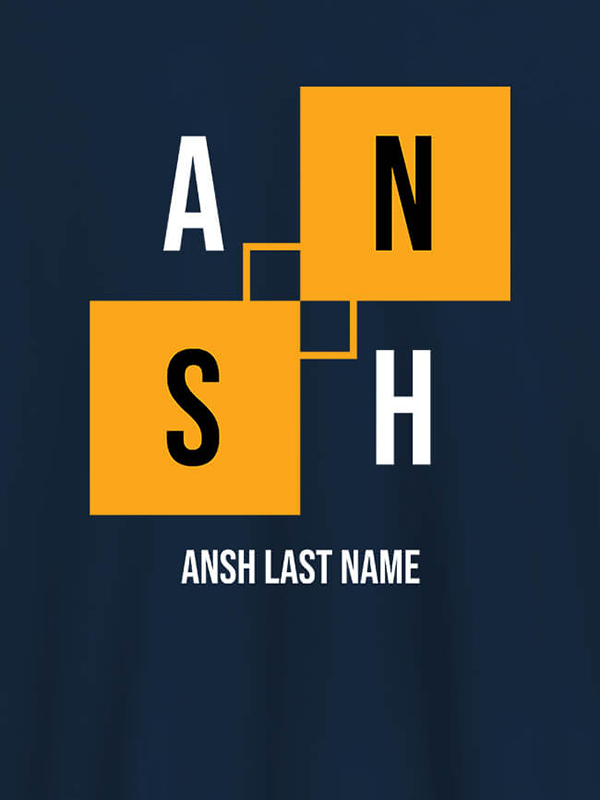Custom Personalised Mens T Shirt With Last Name