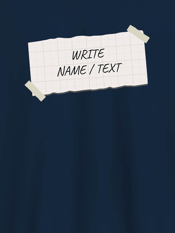 Custom Paper Cutting with Name On T-shirts For Men with Name, Text and Photo