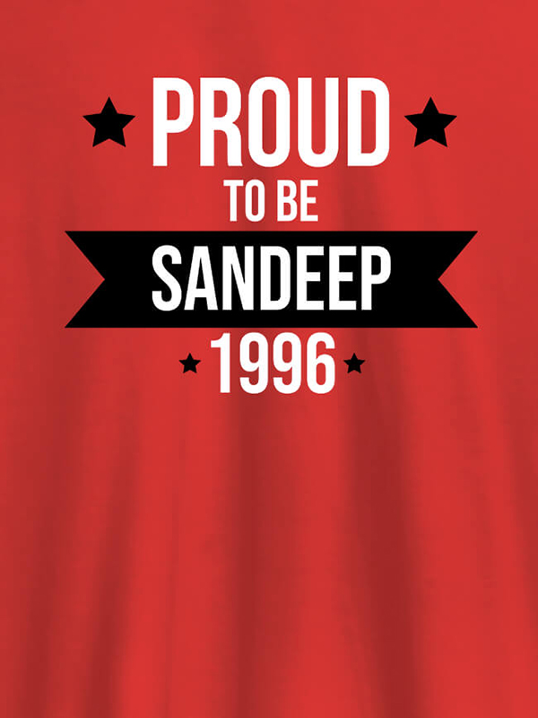 Custom Proud To Be Name Year Printed Mens T Shirt