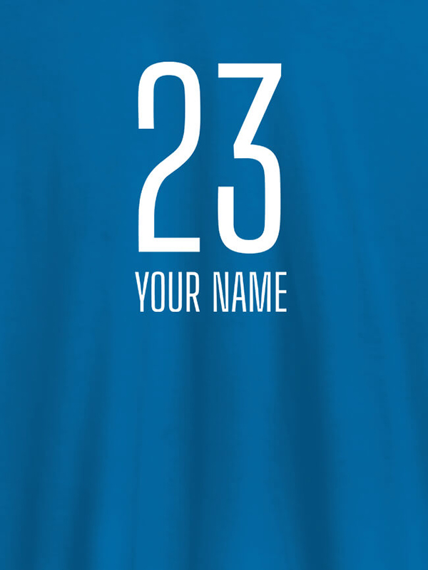 Custom Number and Name On Personalized T-Shirt