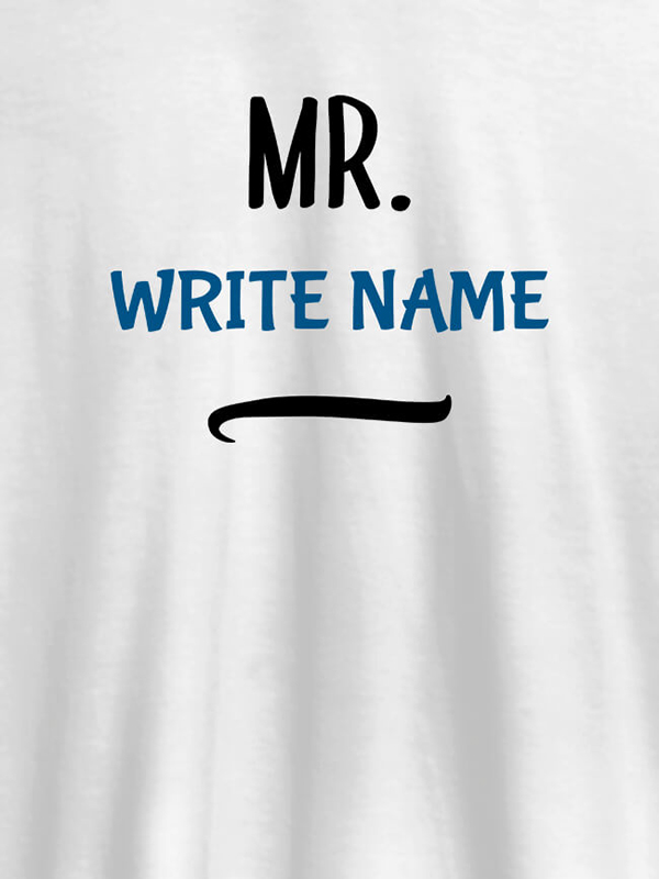 Custom Mr with Your Name On Customized Tshirt for Men