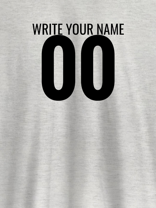 Custom Name and Number On Customized Men Tees