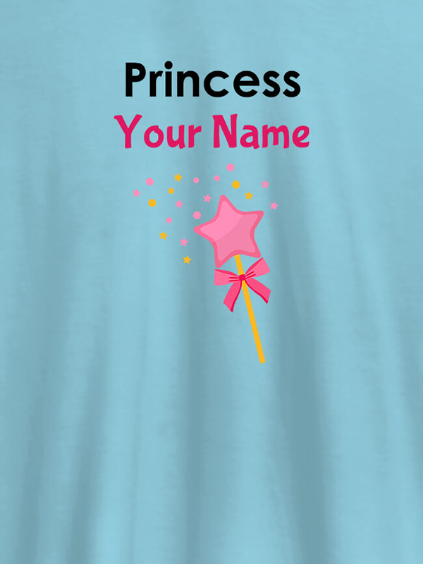 Custom Princess Your Name Personalised Girl T Shirt