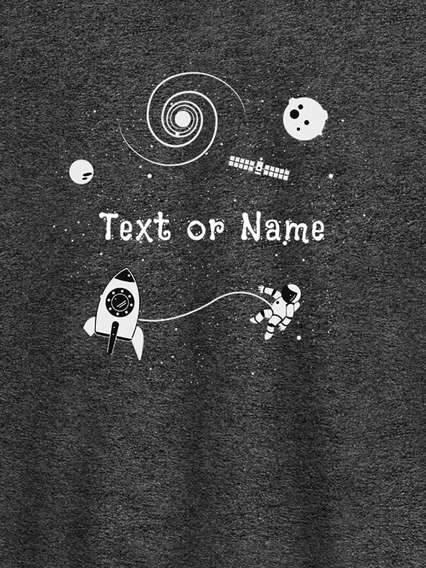Custom Women Astronaut with Your Name On T-shirts For Women with Name, Text and Photo