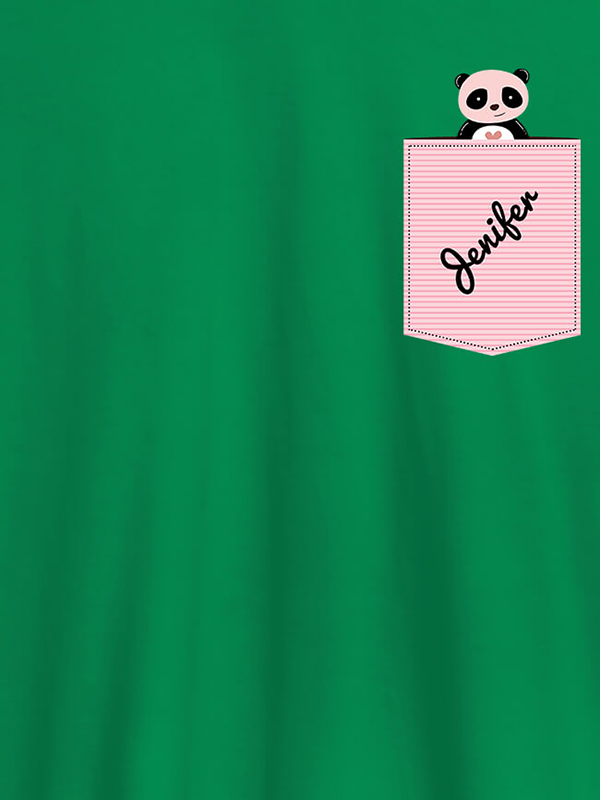 Custom Personalised Womens T Shirt With Name Teddy Design