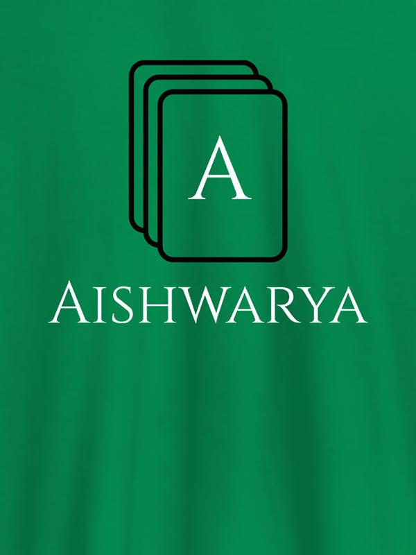 Custom Playing Cards with Initial and Name On Personalized Women Tees