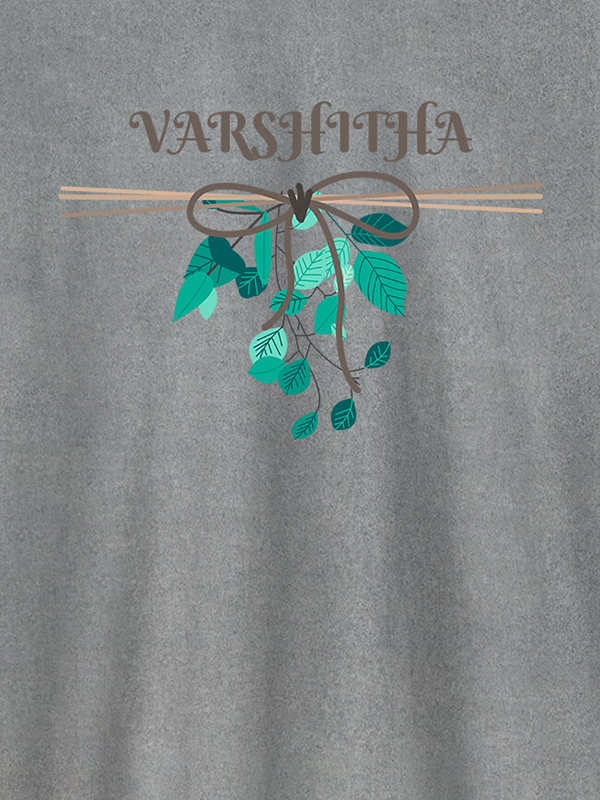Custom Personalised Womens T Shirt Name With Knot Design