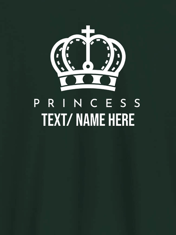 Custom Princess with Your Name On Customized Women Tees