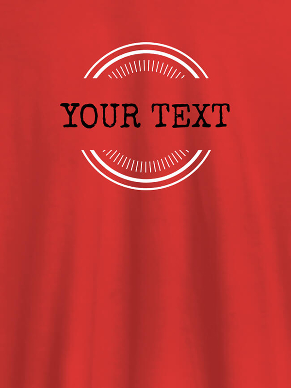 Custom Stamp Theme with Your Name On Women T Shirts with Name, Text, and Photo