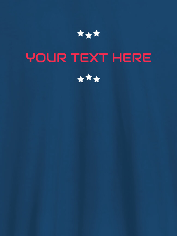 Custom 3 Stars with Your Name On Customized Tshirt for Women