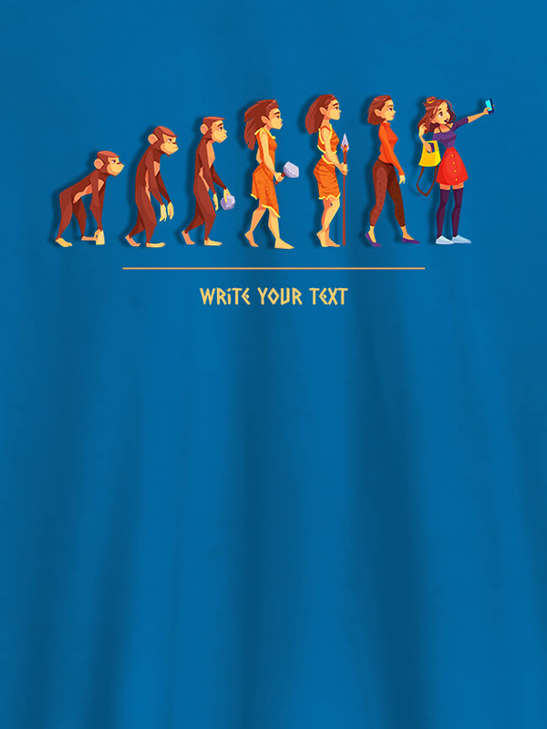 Custom Women Life Cycle with Your Text On Personalized T-Shirt for Women