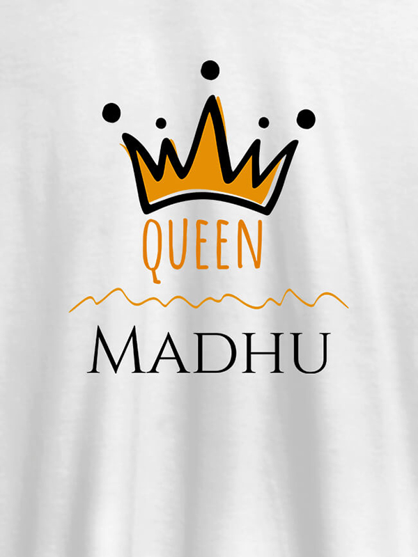 Custom Queen Crown with Name On Women T Shirts with Name, Text, and Photo