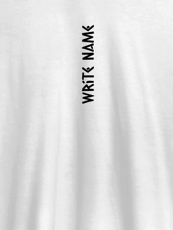 Custom Vertical Name On Personalized T-Shirt for Women