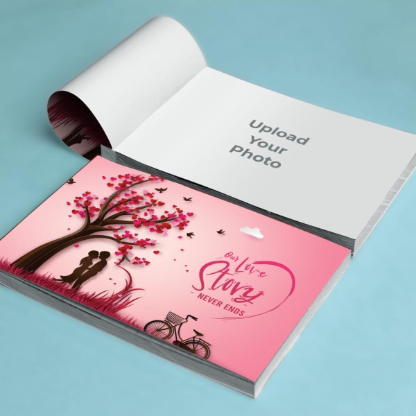 Custom Our Love Story Never Ends Scrapbook