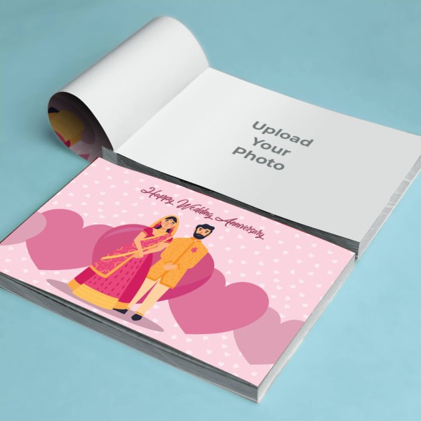 Custom Love shaped Heart Wedding Anniversary Photo album