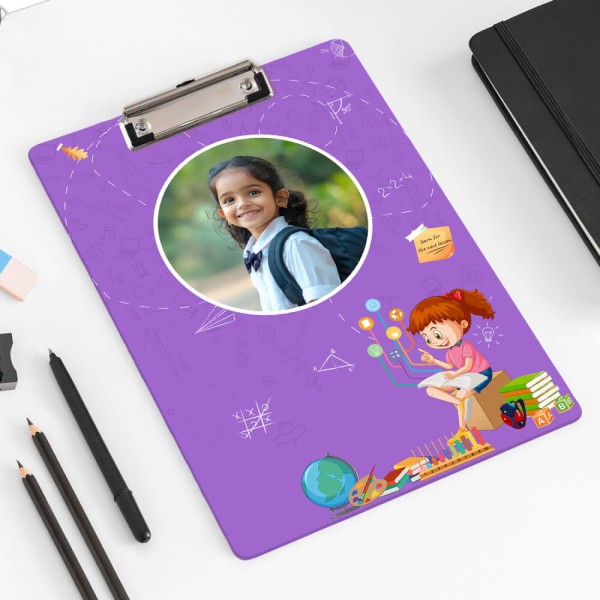 Custom Deep Purple Creative Scholar Education Acrylic Writing Pad