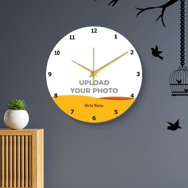Custom Circle Shaped Photo Wall Clock