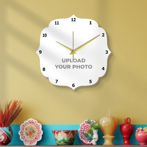 Custom Classical Vintage Shaped Photo Wall Clock