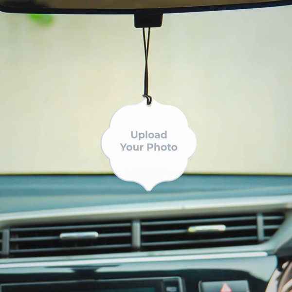 Custom Hanging Image in Quatrefoil Type Shape