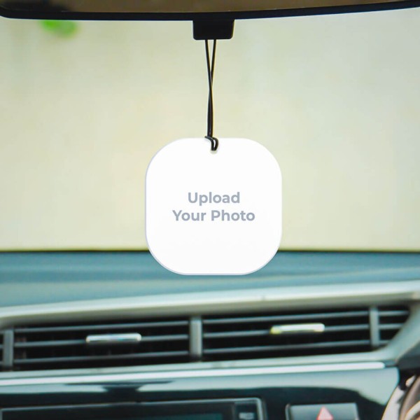 Custom Curved Square Acrylic Car Hanging
