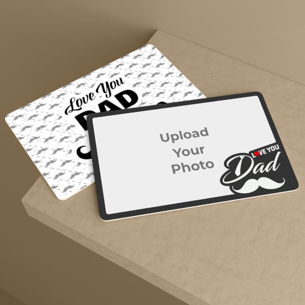 Custom Love You Dad Design Wallet Card