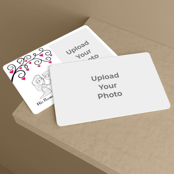 Custom Couple Under Heart Tree Design Wallet Card