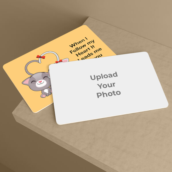 Custom Couple Cute Kittens Design Wallet Card